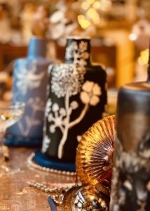 Exclusieve workshops vazen beschilderen in kerstsfeer in Leende