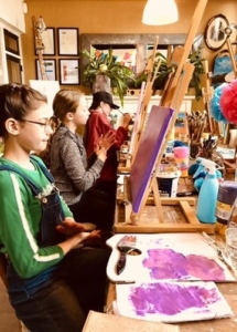 KInderworkshop schilderen met high tea in Leende