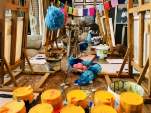 KInderworkshop schilderen met high tea in Leende