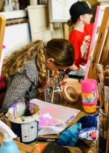 KInderworkshop schilderen met high tea in Leende