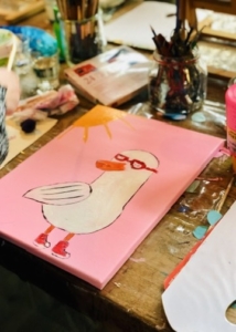 KInderworkshop schilderen met high tea in Leende