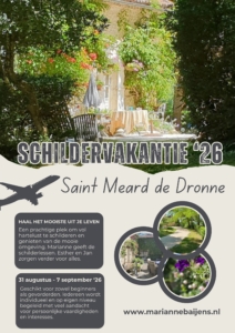 Schildervakantie Dordogne Frankrijk 2026 @mariannebaijens