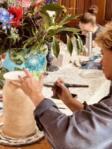 Exclusieve Workshops vaas beschilderen met culinaire lunch in Leende @mariannebaijens