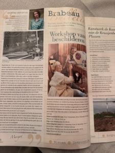 Exclusieve schilderworkshops XXL vaas beschilderen met culinaire lunch @mariannebaijens in Leende