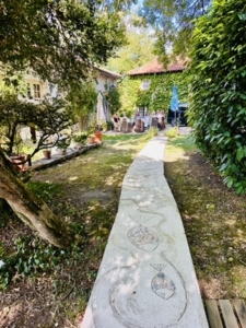 Schildervakantie Dordogne-Marianne Baijens schildert met cursisten in Frankrijk